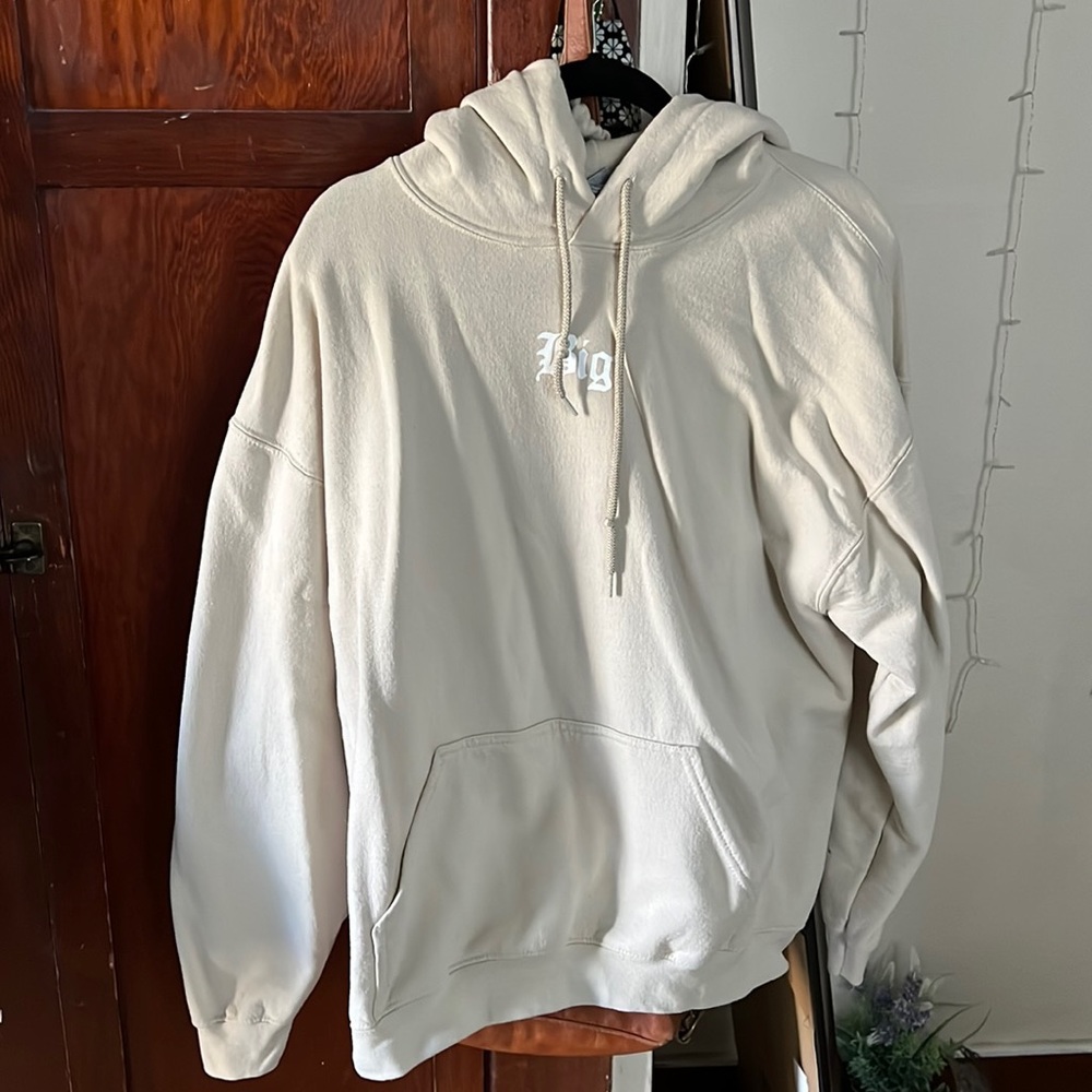 “Big” tan sweatshirt